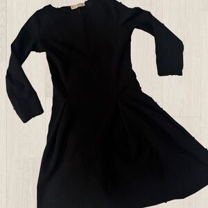 Pull&Bear Classic Black Long Sleeve Dress